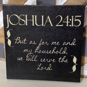 Religious canvas Wall Art Bible verse sign home decor